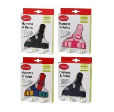 Clippasafe Kinder Laufgurt mit Sicherheitszügeln & Ankergurten Premium 0-4 Jahre