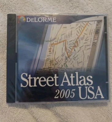 Street Atlas 2005 USA for Earthmate GPS (CD-ROM, 2 Discs, DeLorme) NEW, Sealed. - Image 1 of 4