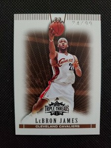 2007-08 LeBRON JAMES TOPPS TRIPLE THREADS SEPIA SP PARALLEL #74/99! CAVALIERS!