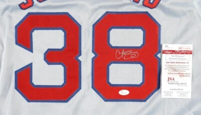 Signed Curt Schilling Boston Red Sox jersey JSA MVP World Series Champion - Image 1 of 3