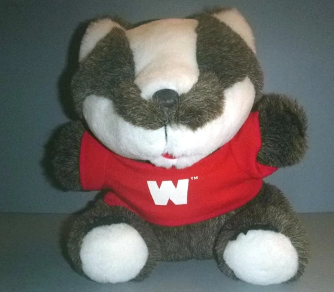 Buckingham U BUCKY BADGER PLUSH MASCOT University Of Wisconsin-Madison Nice Cond Cover