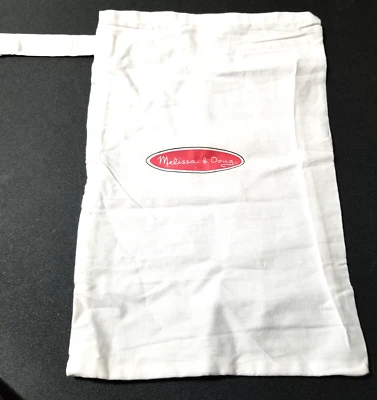 Bolso Melissa & Doug Bloque Blanco con Correa para Letras Números Bloques 7.5" x 12.5 Foto 1 de 2