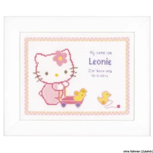 Pacchetto ricamo Vervaco contatore modello "Hello Kitty con anatre - Foto 1 di 1