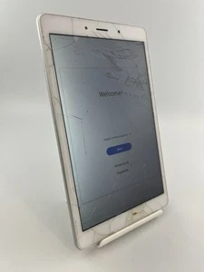 Samsung Galaxy Tab A 8" 2019 SM-T295 Silver Unlocked 32GB Android Tablet Cracked - Afbeelding 1 van 24