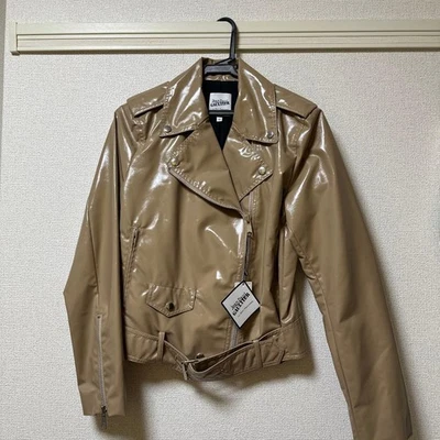 Jean Paul Gaultier 米色骑手夹克 40 — 第 1/4 张图片