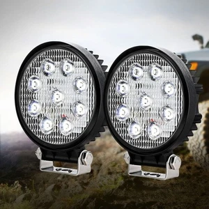 Giantz Pair LED Driving Lights 4.5 Inch Flood Spot Lights Car Truck SUV 12V 24V - Picture 1 of 7