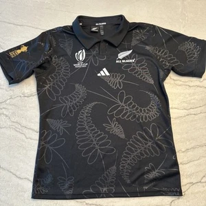 Nueva Zelanda Todos los Negros Adidas Copa Mundial Rugby Camiseta Camiseta Talla L - Imagen 1 de 8