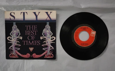 1980's Rock 45 with picture sleeve   Styx  The Best Of Times - Image 1 of 2
