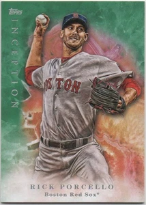 Rick Porcello 2017 TOPPS INCEPTION BASEBALL Verde #54 Red Sox - Foto 1 di 2