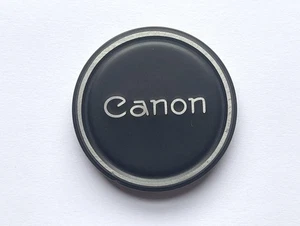 Canon 48mm Metal Front Push-On Lens Cap Black /silver OEM Very Good Condition - Picture 1 of 2