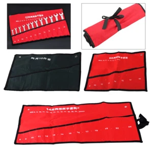 Canvas Roll up Tools Storage Bag Pocket Spanner Wrench Organizer Pouch - Picture 1 of 5
