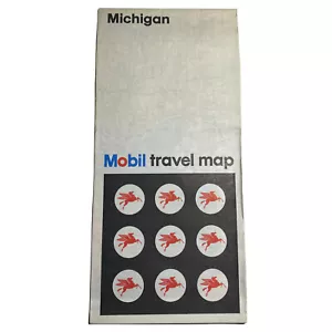 Vintage Michigan Road Map Mobil 1970 - Picture 1 of 3