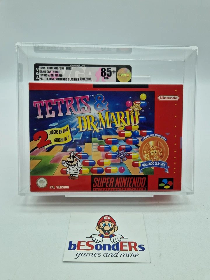 Tetris & Dr. Mario super Nintendo Spiel SNES