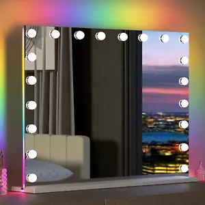 VANITII GLOBAL Hollywood Vanity Makeup Mirror with Lights RGB Backlit Wall 100cm - Picture 1 of 8
