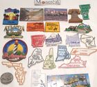 Lot of 24 VTG State Attractions Souvenir Refrigerator RV Magnets Some Rubber