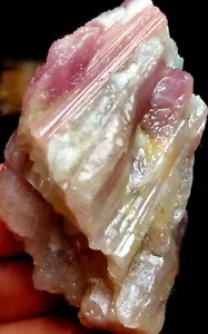 59g 1 PIEZA Cristal de cuarzo turmalina roja natural racimo espécimen mineral q776 - Imagen 1 de 8