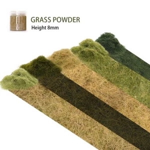 8mm 30G Miniature Model Static Grass Bush Turfts Bundle For Artificial Micro kit - Picture 1 of 57