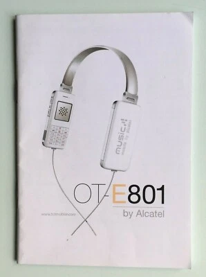 ALCATEL OT E801 Manuale d'uso in inglese come nuovo 61 pagine - Immagine 1 di 4