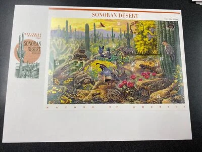 FDC 3293 Sonoran Desert Souvenir Sheet First Day Of Issue With Art-master Cover - Image 1 of 2