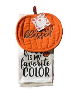 Porta olla y toalla de cocina Harvest Collection Fall Is My Favorite Color - Imagen 1 de 3