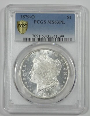 1879-O Morgan Dollar PCGS Secure Plus MS 63 PROOF-LIKE Silver Dollar - Image 1 of 4