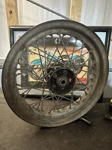 Harley OEM Knucklehead Panhead Kelsey Hayes 16" Star Hub Wheel Rim Spokes 412E - Picture 1 of 17