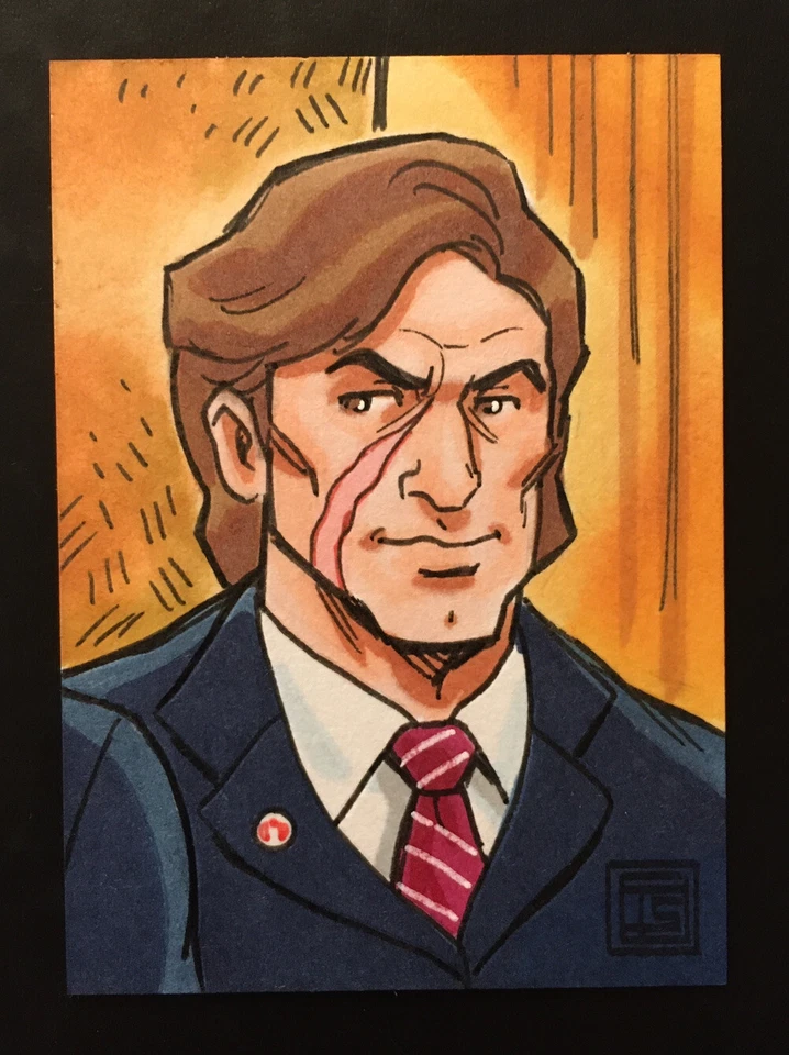 G.I. Joe Crimson Guard Commander Xamot Cobra Personal Sketch Card Tim Shinn Art - Image 1 of 1