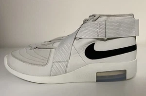 Nike Air x Fear Of God 1 Air Raid Mens Sz 13 Light Bone Black FOG AT8087-001 NEW - Picture 1 of 12