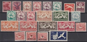 SD26050/ GERMAN DANZIG – AIRMAIL – 1920 / 1937 NICE MINT SELECTION - Picture 1 of 2