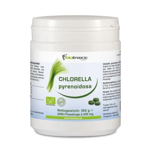 Biotraxx Chlorella pyrenoidosa 500g - 2000 tabs - 100% Natural - Made in Germany - Picture 1 of 11
