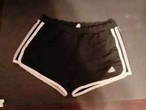 Adidas Small Black White Stripes Energy Running Climalite AKTIV Shorts - Picture 1 of 3