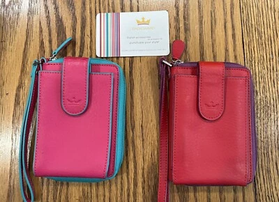 Muñequeras organizadoras de tarjetas Baekgaard rosa turquesa, rojo púrpura 2 por 1 Foto 1 de 4