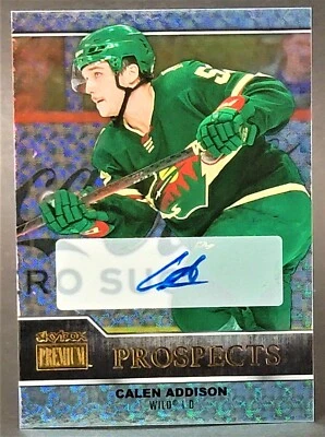 2021-22 Metal Skybox Premium Prospects Sapphire Autographs #PP-34 Calen Addison - Image 1 of 2