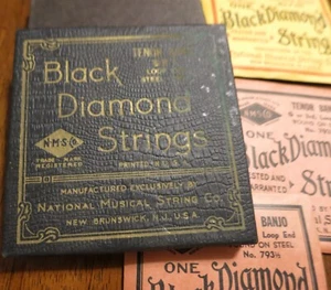 Black Diamond Tenor Banjo and Guitar Strings Original Box and Packages - Picture 1 of 3