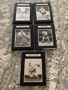5 1964-65 WHL Hockey Player Photo Plaques Pat Stapleton Johnson Foley Edwards