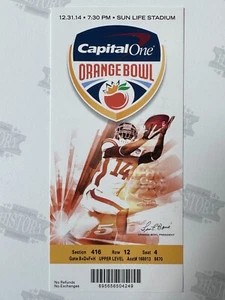 2014 Orange Bowl Ticket 12/31/14 Mississippi State Georgia Tech - Picture 1 of 2