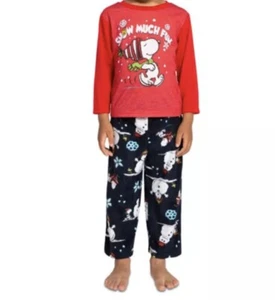 Briefly Stated Little Boys and Girls Matching 2-Piece Peanuts Pajama Set Size 4 - Picture 1 of 3