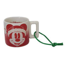 Disney Parks 2022 Happy Holidays Christmas Mickey Mouse Ornament Mug Starbucks
