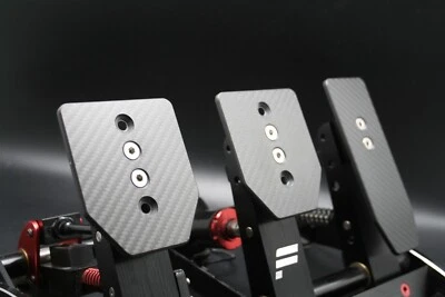 Twill Carbon Pedalplatten Tuning-Kit für Fanatec Clubsport V3 – Echt-Carbon - Bild 1 von 4