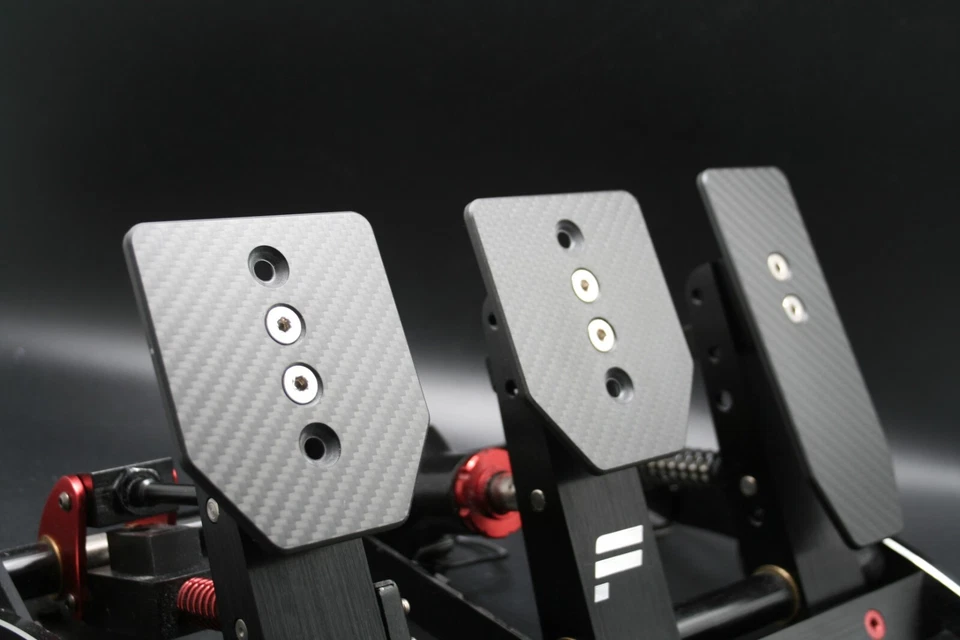 Twill Carbon Pedalplatten Tuning-Kit für Fanatec Clubsport V3 – Echt-Carbon - Bild 1 von 4