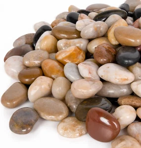 GASPRO 30 Pound River Rocks, Decorative Stones for Walkways, Outdoor Landscaping - Picture 1 of 12