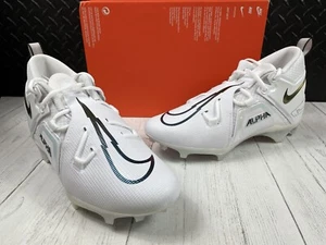 Nike Alpha Menace Pro 3 White/Black Football Cleats CT6649-105 Men's 10.5 - Picture 1 of 12