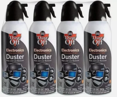 New Canned Air Falcon Dust-Off Compressed Computer Gas Duster 10 oz 4 Pack - Image 1 of 4
