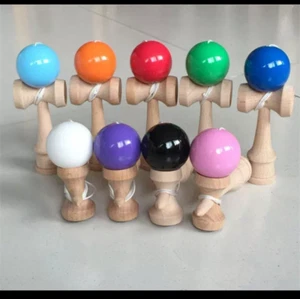 Kendama japanisches traditionelles Spiel pädagogisches geschicktes Holzspielzeug 1 Stck. - Bild 1 von 24