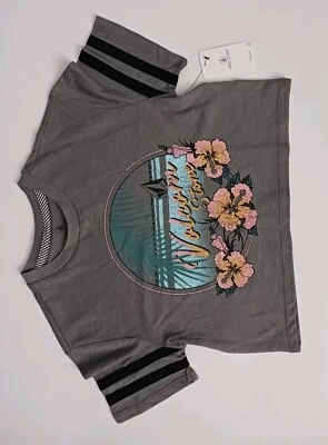 WITH TAGS Girl's Volcom Stone Floral Signature Designed  Crop Top Sz.XXS ( 4 ) - Image 1 of 4