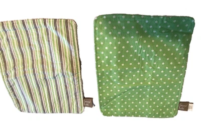 👼Trend Lab BABY Juego de 2 almohadillas para eructos ~ 9" x 12" ~ impresión verde Foto 1 de 2