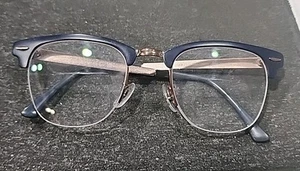 Ray Ban RB3716-V-M 3055 Blue Clubmaster Eyeglasses Frame 50-22 145 - Picture 1 of 4