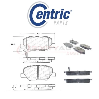 Centric Ceramic Disc Brake Pads w Shims for 2014-2015 Mitsubishi ASX 2.0L L4 hf Foto 1 de 4