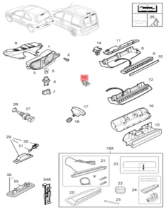 2x Original GM/OPEL 9133593 Clip für Schwellerverkleidung Astra G Corsa C Neu - Bild 1 von 7