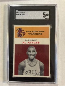 1961-62 Fleer Al Attles #1 SGC 5 EX HOF RC Rookie - Picture 1 of 5